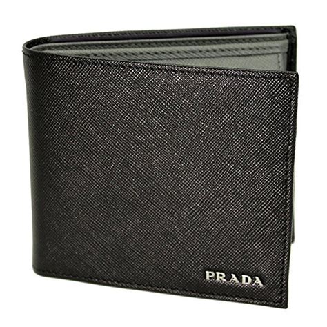 prada geldbörse color mercurio|Prada Men's Bicolor Saffiano Leather Bifold Wallet, Nero.